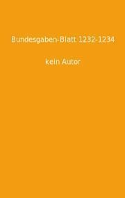 Bundesgaben-Blatt 1232-1234